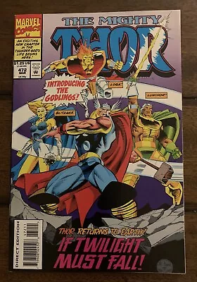 Buy Marvel Comics Thor #472 1994 1st Godlings VF/NM Bagged & Boarded • 2.22£