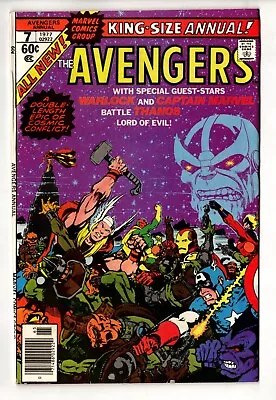 Buy The Avengers King-Sized Annual #7 Captain Marvel +Adam Warlock 1977 BETTER GRADE • 67.15£