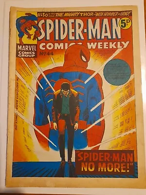 Buy Spider-Man Comics Weekly  #44 Dec 1973 VGC 4.0 Reprints ASM #50 1st Kingpin • 16.99£