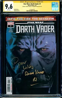 Buy Star Wars Darth Vader #7 CGC SS 9.6 Signed Spencer Wilding ACTOR ROGUE ONE VADER • 151.32£