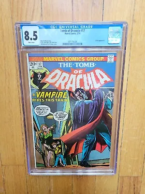 Buy Tomb Of Dracula #17 CGC 8.5 White Pag Blade Bitten By Dracula 🔑 MCU Marvel 1974 • 115.92£