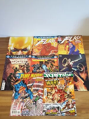 Buy DC Comics Bundle The Flash #1 Wonder Woman Justice League Time Masters • 15.99£