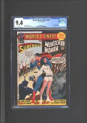 Buy World's Finest Comics #204 CGC 9.4 Wonder Woman I Ching App 1971 • 158.11£