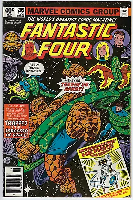 Buy Fantastic Four 209 1979 F/VF 7.0 Pollard/Sinnott-c 1st Byrne FF 1st H.E.R.B.I.E • 23.71£