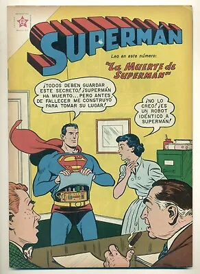 Buy SUPERMAN #162 La Muerte De Supermán, Novaro Comic 1958 • 79.92£
