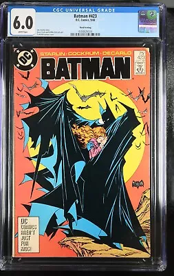 Buy Batman  #423 CGC 6.0 WP 3rd Print 1988 DC (Classic McFarlane Cover) • 63.24£