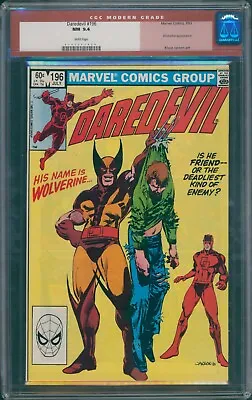 Buy Daredevil #196 1983 CGC 9.4 White Pages! Classic Cover! • 39.98£