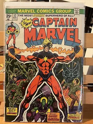 Buy Captain Marvel 32 (1974)  Jim Starlin Marvel Comics • 11.85£