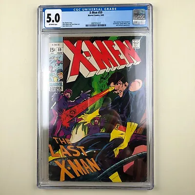Buy (Uncanny) X-Men #59 (1969) CGC 5.0, 1st Dr. Lykos • 80.43£