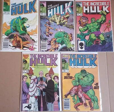 Buy Marvel Comics The Incredible Hulk #309 313 314 319 320 Lot Wedding Betty Ross • 30.30£