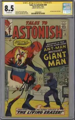 Buy Tales To Astonish #49 1st App Giant Man Signed Stan Lee CGC SS 8.5 1405058002 • 6,750£