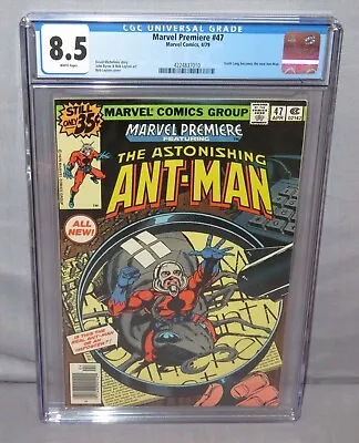 Buy MARVEL PREMIERE #47 (Scott Lang Ant-Man 1st App) CGC 8.5 VF+ White Pages 1979 • 120.46£