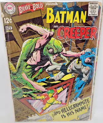 Buy Brave And The Bold #80 Hellgrammite 1st Appearance Batman & Creeper *1968* 4.0 • 15.76£