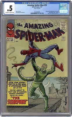 Buy Amazing Spider-Man #20 CGC 0.5 1965 4163080003 1st App. Scorpion • 208.16£