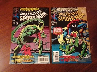 Buy THE SPECTACULAR SPIDERMAN 215 & 216 - THE PREDATOR & THE PREY  Parts 1 &2 : 1994 • 1.99£