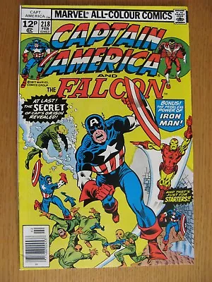 Buy Captain America & Falcon 218(1978) [NM-] App Iron Man, Roy Thomas Script • 10£