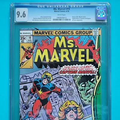 Buy Ms Marvel #19 CGC 9.6 NM+ 1978 Origin Retold Ronan Captain Marvel  • 119.54£