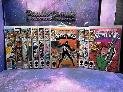 Buy Marvel Super Heroes Secret Wars #1-12 8 3 6 7 10 Venom Symbiote Origin Comics HG • 552.12£