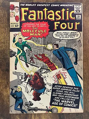 Buy Fantastic Four #20 - GORGEOUS HIGHER GRADE - 1st App Molecule Man - Marvel 1963 • 70.18£