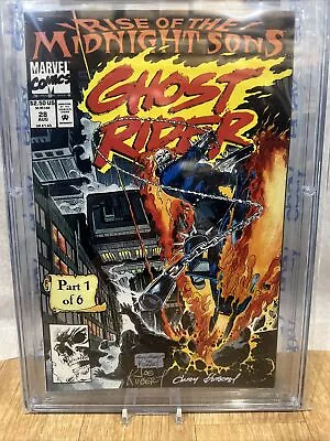 Buy Ghost Rider #v2 #28 EGS 9.6 1992 1st App Midnight Sons Graded Signed 2x Kubert • 72.03£