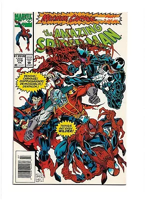 Buy Amazing Spider-Man #379 VF+ Copy Marvel ComicsVenom Maximum Carnage Part 7 • 8£