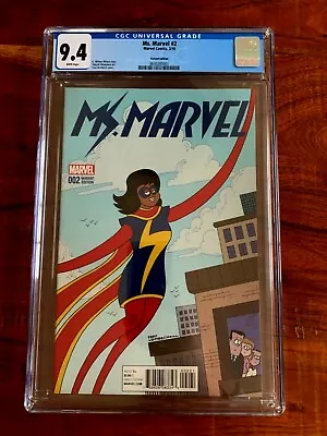 Buy Ms Marvel 2 (2016) Miyazawa 1:25 Variant CGC 9.4 NM • 65£