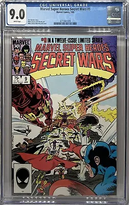 Buy Marvel Super Heroes Secret Wars #9 CGC 9.0 • 98.67£