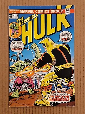Buy Incredible Hulk #186 With MVS Marvel 1975 FN/VF • 6.39£