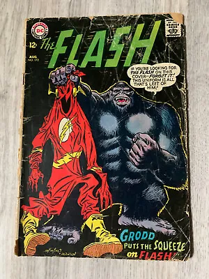 Buy 1967 VINTAGE The Flash ⚡️DC Comic Book No. 172 12 Cent Issue Fair Condition • 26.92£