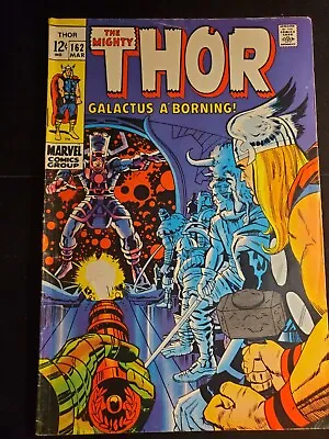 Buy Thor 162, Marvel Comics 1969, Stan Lee And Jack Kirby, Origin Of Galactus  • 43.43£