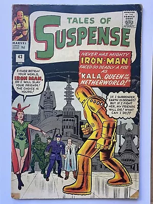 Buy TALES OF SUSPENSE #43 Iron Man Marvel Comics UK Price Silver Age 1963 VG • 125£
