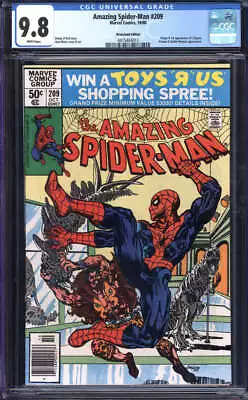 Buy Amazing Spider-man #209 Cgc 9.8 White Pages // 1st Appearance Calypso Ns 1980 • 263.84£
