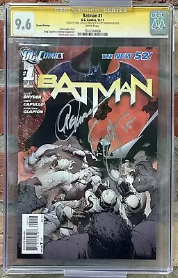 Buy Batman #1 New 52 (2011) 2nd Print Cgc 9.6 Nm+ Sig Series Signed Capullo & Snyder • 149£