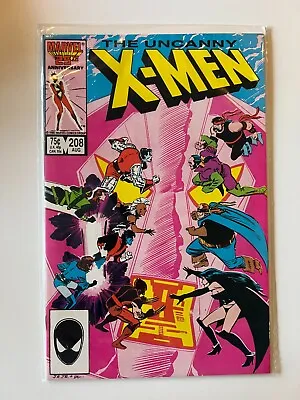 Buy Marvel Comics | Uncanny X-Men #208 | 1986 | 1st Mention Of Omega • 12.82£