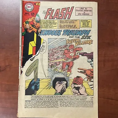 Buy The Flash #174 Unrestored Silver Age Vintage DC Superhero Comic 1967 • 4£