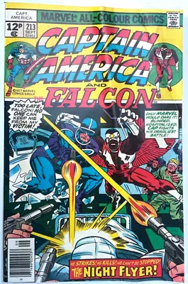 Buy Marvel Comic Captain America And The Falcon #213 Sep 1977 • 5.99£
