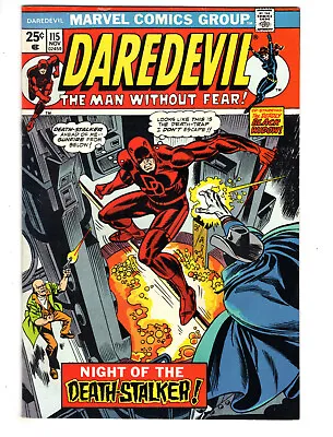 Buy Daredevil #115 (1974) - Grade 7.5 - Black Widow & Death-stalker - Hulk 181 Ad! • 47.30£