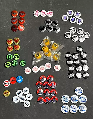 Buy Huge Lot Of 86 DC Comics Assorted Pinbacks And The Flash Promotional Rings • 15.83£