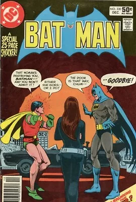 Buy DC Comics Comic Book #330 Batman Talia Ghul Dec 1980 Grade VG+ 4.5 • 5.60£
