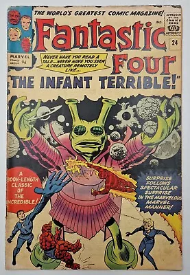 Buy Fantastic Four #24 - 1964 Marvel Comics - 1st App The Infant Terrible • 19.95£