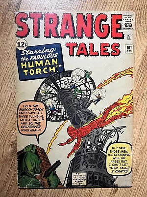 Buy Strange Tales #101 (1962) 1st Solo Human Torch Story Since 1954! Recap FF Origin • 200£