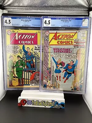 Buy Action Comics #248 & #285 Set CGC 4.5 1st App Congorilla White Pages  • 316.24£