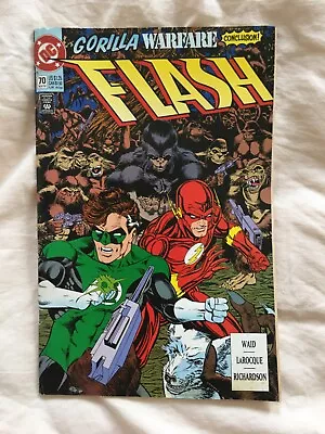 Buy Flash DC Comic Gorilla Warfare Ft.Green Lantern #70 Nov 92 • 2.41£