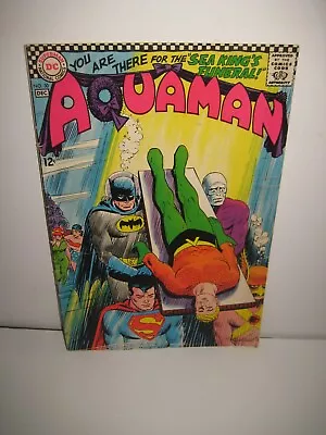Buy Aquaman 30, Classic Nick Cardy JLA Funeral Cover Silver Age DC 1966 • 13.40£