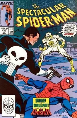 Buy Spectacular Spider-Man (1976) # 143 (8.0-VF) Punisher, The Persuader 1988 • 7.20£