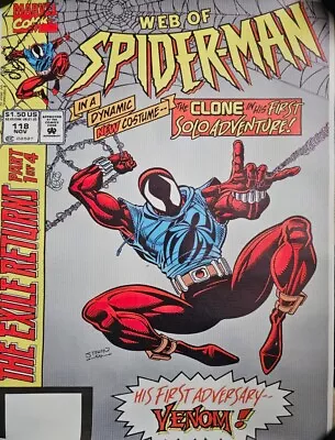 Buy New Marvel Comics Web Of Spider-Man #118 1994 Front Cover Canvas Art Print • 12.99£