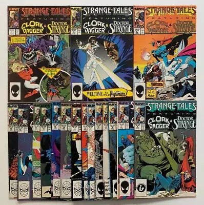 Buy Strange Tales Feat Cloak & Dagger, Dr Strange #3 To #19 (Marvel 1987) FN- To VF+ • 95£
