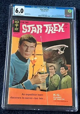 Buy Star Trek #1 1967 CGC 6.0  White Pages Gold Key 1st Star Trek Comic • 397.13£