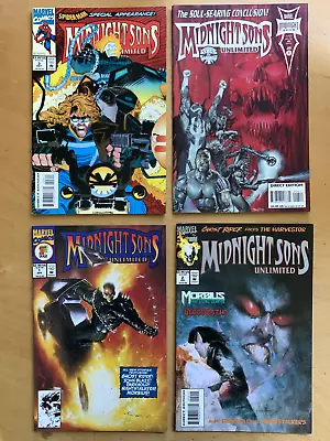Buy Midnight Sons Unlimited #s 1, 2, 3 & 4 (BLADE Key ). Marvel Comics 1993. Morbius • 22.99£