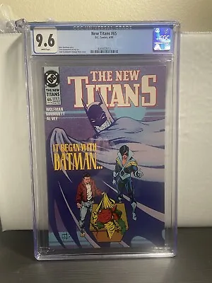 Buy New Titans #65 Cgc 9.6 Dc Comics 1990 Batman Cover • 31.62£